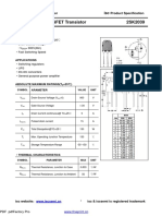 Isc N-Channel MOSFET Transistor 2SK2039: INCHANGE Semiconductor Product Specification