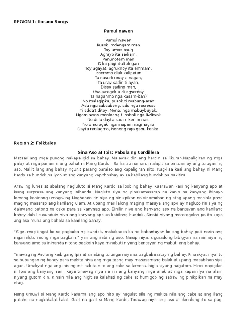 FOLK SONGS OF THE PHILIPPINES