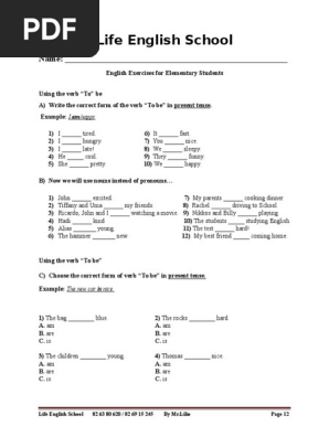 Exercises for Elementary Students