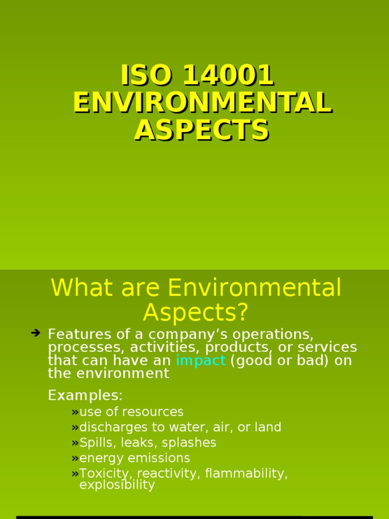 Understanding ISO 14001 Aspects & Impacts | PDF | Brainstorming | Waste