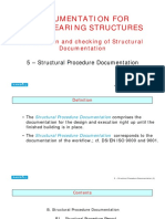 Documentation For Load-Bearing Structures: Formulation and Checking of Structural Documentation