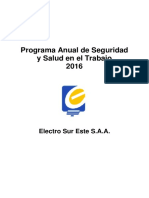 Modelo-De-programa Anual de Seguridad y Salud en El Trabajo 2016