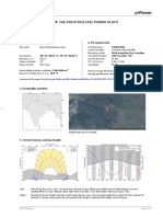 Yield Assessment of The Photovoltaic Power Plant: 1. Site Info 2. PV System Info