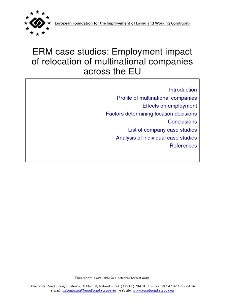 CaseStudy On Relocation | PDF | Employment | Volkswagen