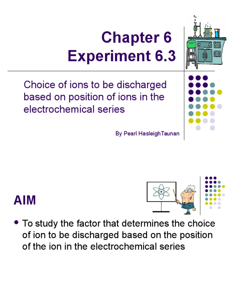 Chemistry Form 4 Experiment Chapter 6 (6.3) - Electrolysis | PDF ...