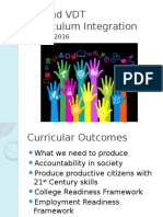 UB and VDT Curriuclum Integration