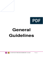 Guidelines of Activities