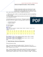 Water Study Model Selection