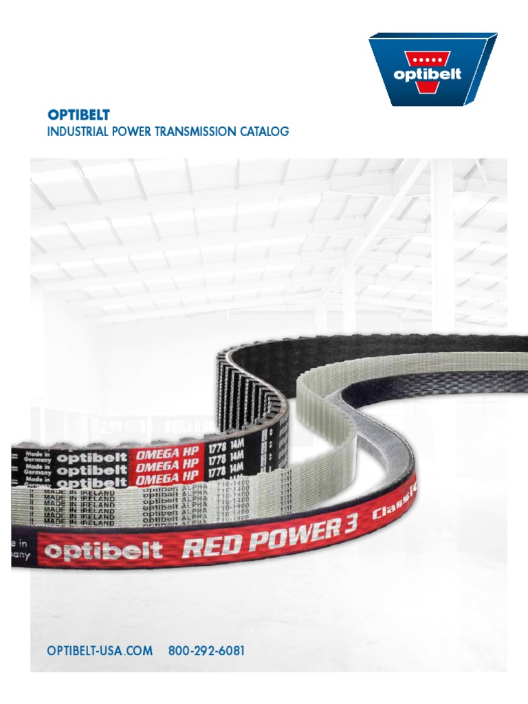 Optibelt Product Catalog PDF PDF Belt (Mechanical) Manufactured Goods