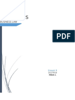 Business Law: Dinesh R