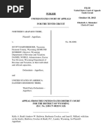 Northern Arapaho Tribe v. Harnsberger, 10th Cir. (2012)