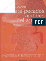 Jonathan Rowson - Los Siete Pecados Capitales Del Ajedrez (La Casa Del Ajedrez 2000) PDF