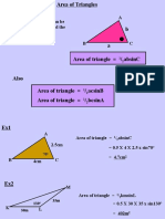 12.4 Area of Non Right Angled Triangles