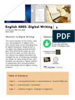 English 4885: Digital Writing - Syllabus - Frost