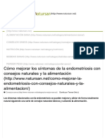 Cómo Mejorar Los Síntomas de La Endomet... N Consejos Naturales y La Alimentación