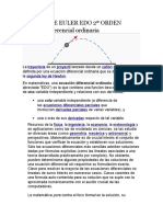 Método de Euler Edo 2º Orden