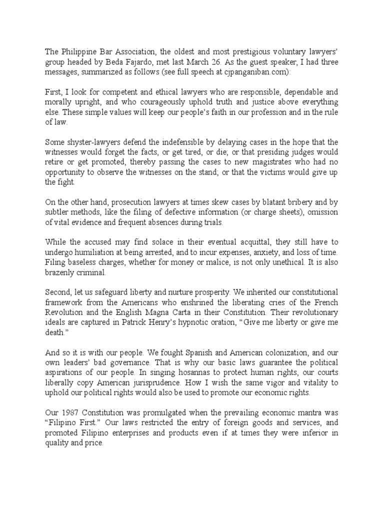 The Philippine Bar Association PDF Philippines Lawyer