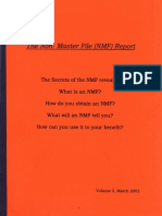 The Non Master File (NMF) Report, Form #09.058