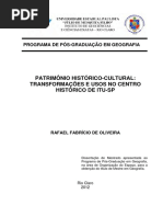 Patrimônio Histórico-cultural_ Transformações e Usos Do Centro Histórico de Itu-sp