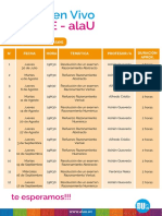 Cronograma de Clases en Vivo Alau PDF