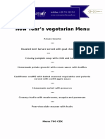 New Years Vegetarian Menu