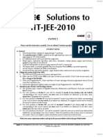 Fiitjee Solutions To IIT-JEE-2010: Paper 2