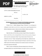 Abu Zubaydah declaration and unsealed motion