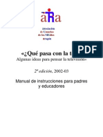 Qué Pasa Con La Tele, Algunas Ideas para Pensar La TV