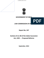 Law Commission Report No. 247- Indian Succession Act
