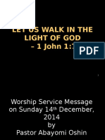 Walking in The Light of God
