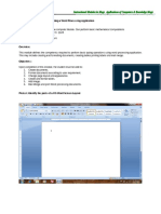 Module 1 Operating A Word Processing Application