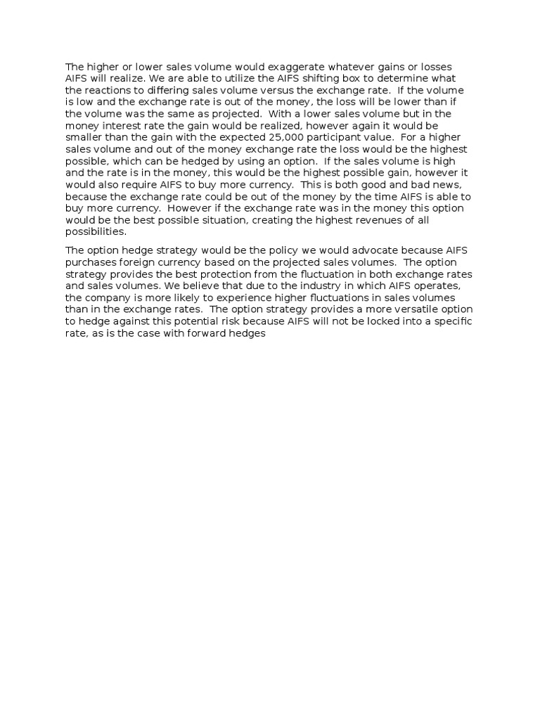 Hbs case hedging currency risks at aifs essay 07 image