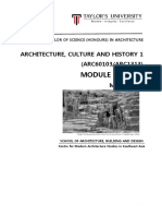 architecture culture and history 1  arc60103 arc1313  - module outline - march 2016  1 -4