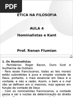 OAB - Ética Na Filosofia - Aula 04 Nominalistas e Kant