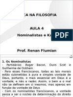OAB - Ética Na Filosofia - Aula 04 Nominalistas e Kant