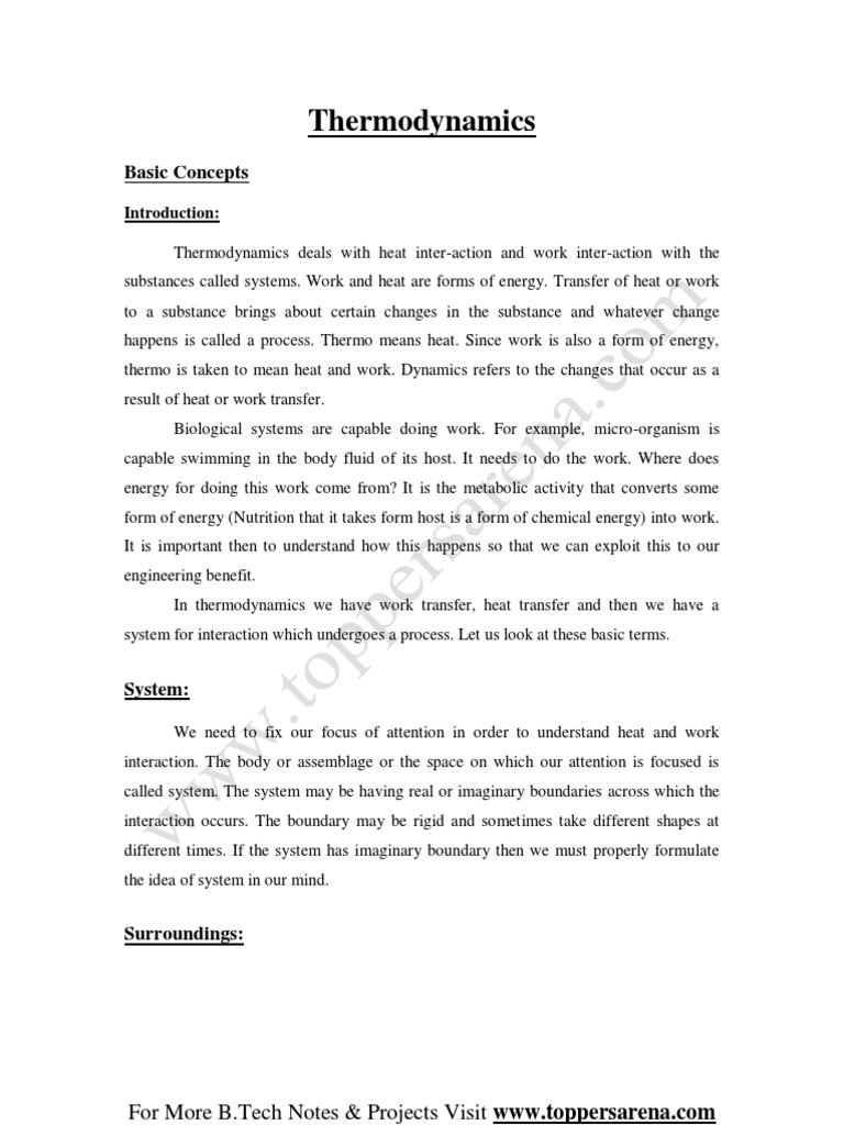 Thermodynamics: Key Concepts Explained | PDF | Phase (Matter) | Heat