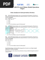 Live Leak – SBI PO 2016 Mains Model Question Paper