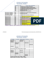 2016 2017 Course Schedule