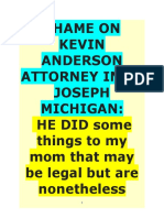SHAME ON KEVIN ANDERSON ATTORNEY IN ST JOSEPH MICHIGAN