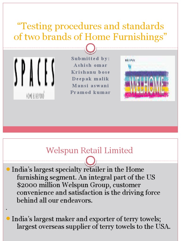 Home Furnishings Testing Standards | PDF | Bed | Linens