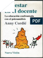 Malestar en el Docente -Anny Cordié