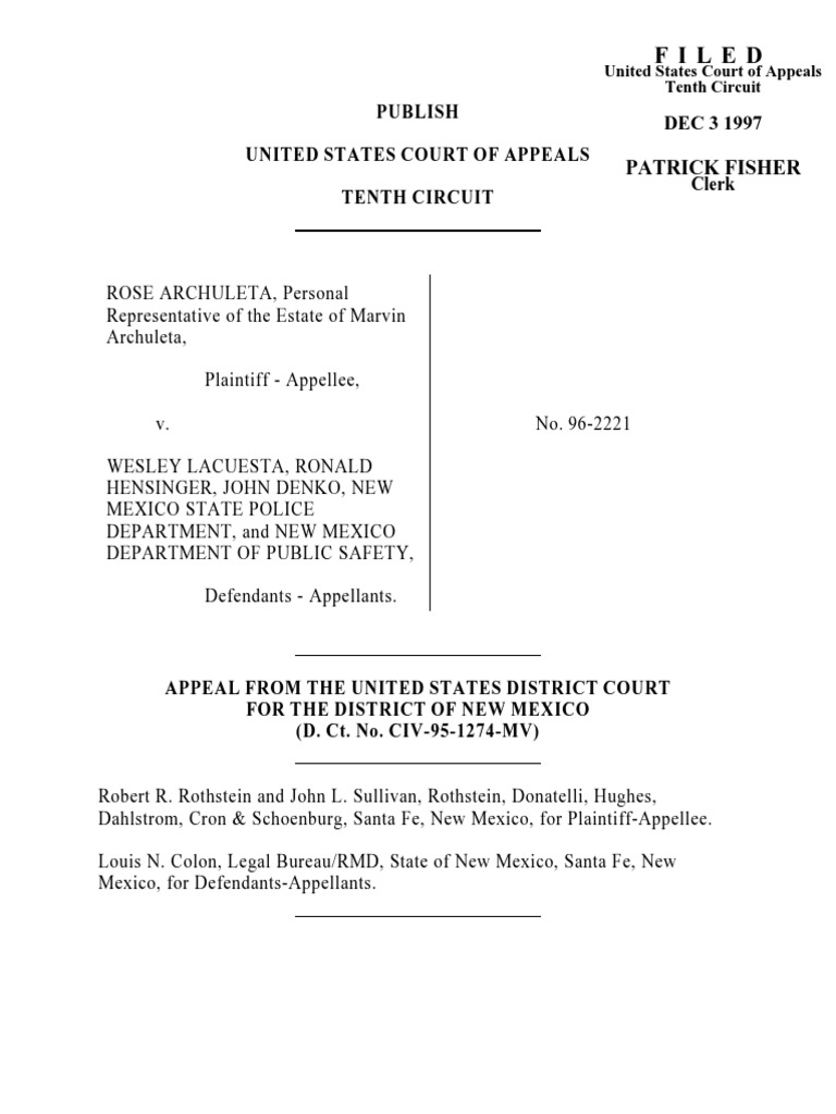 Filed Patrick Fisher PDF United States District Court