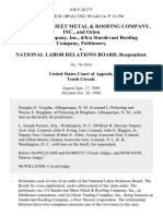 Sturdevant Sheet Metal & Roofing Company, Inc., and Orion Trading Company, Inc., D/B/A Sturdevant Roofing Company v. National Labor Relations Board, 636 F.2d 271, 10th Cir. (1980)