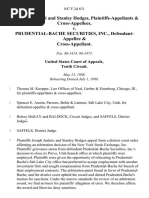 Joseph Jenkins and Stanley Hodges, & Cross-Appellees v. Prudential-Bache Securities, Inc., & Cross-Appellant, 847 F.2d 631, 10th Cir. (1988)