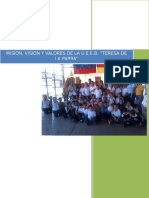 Mision, Vision y Valores de Ueeb Teresa de La Parra