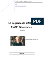 Rubel - La Légende de Marx Ou Engels Fondateur