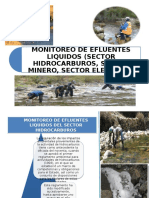 MONITOREO DE EFLUENTES LIQUIDOS (SECTOR HIDROCARBUROS, SECTOR MINERO, SECTOR ELECTRICO)