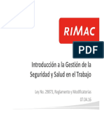 Gestion de La Seguridad y Salud en El Trabajo