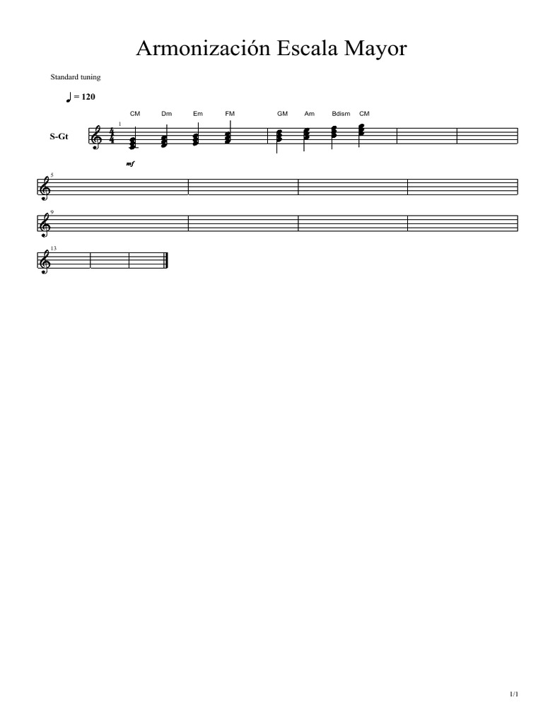 Armonización Escala Mayor Pdf