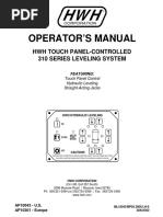 Operator's Manual HWH Touch-Controlled 310 Series Leveling System